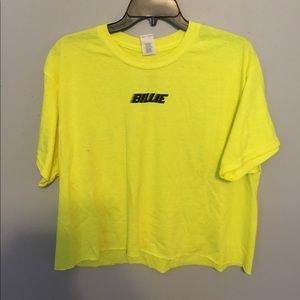 Billie Eilish Neon Yellow T-Shirt Size L